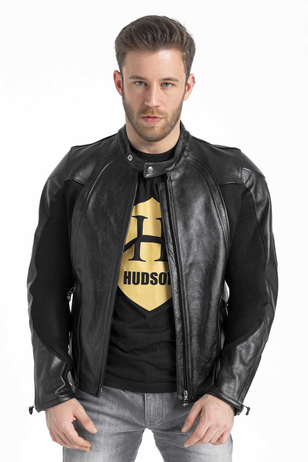 HD-0024 -- Erkek Deri Ceket Trento / Fileli - Görsel 3